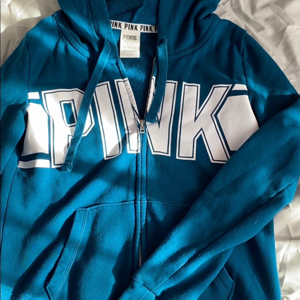 Turquoise Pink VS zip up